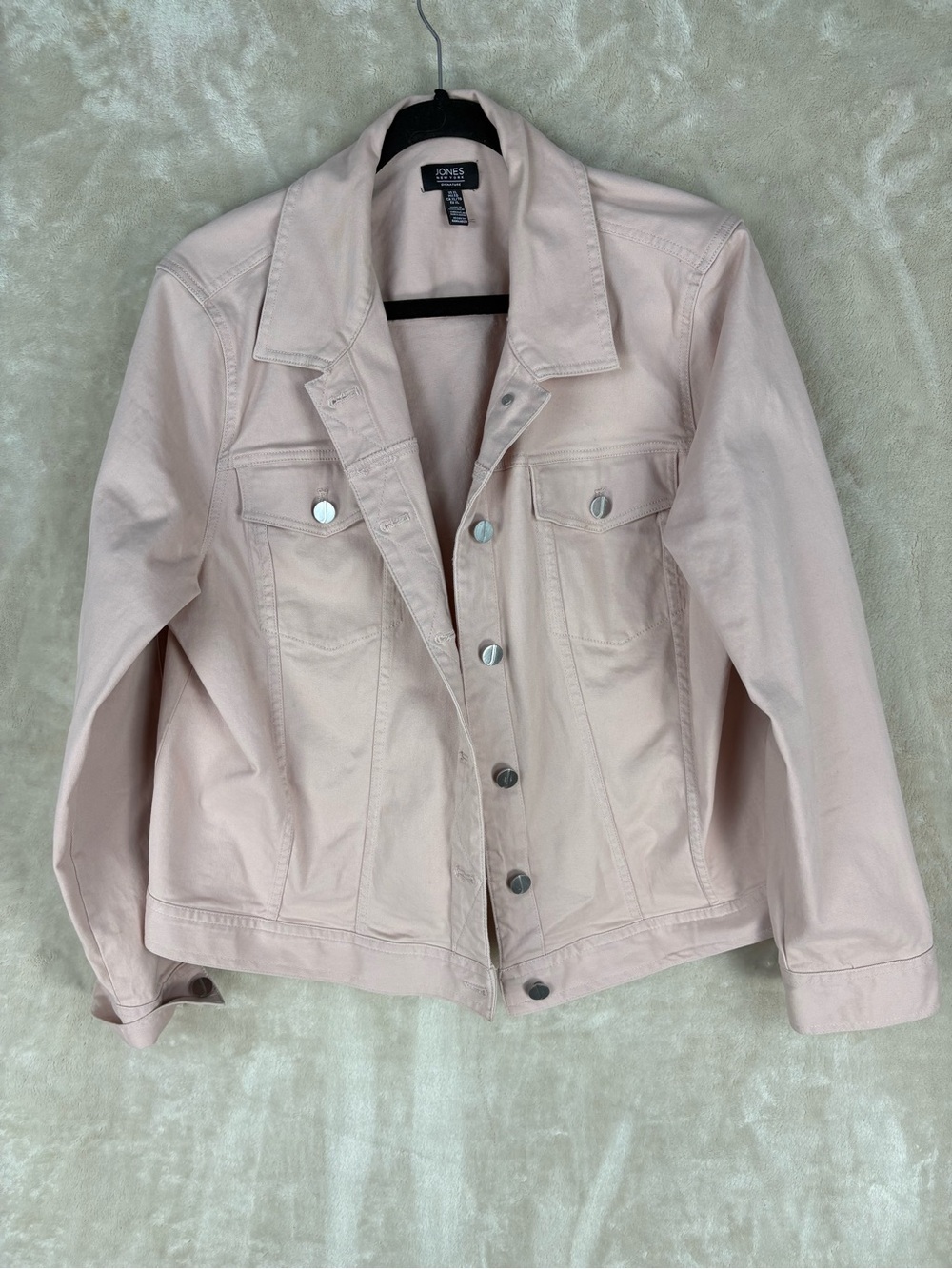 Jones New York Light Pink Denim Jacket